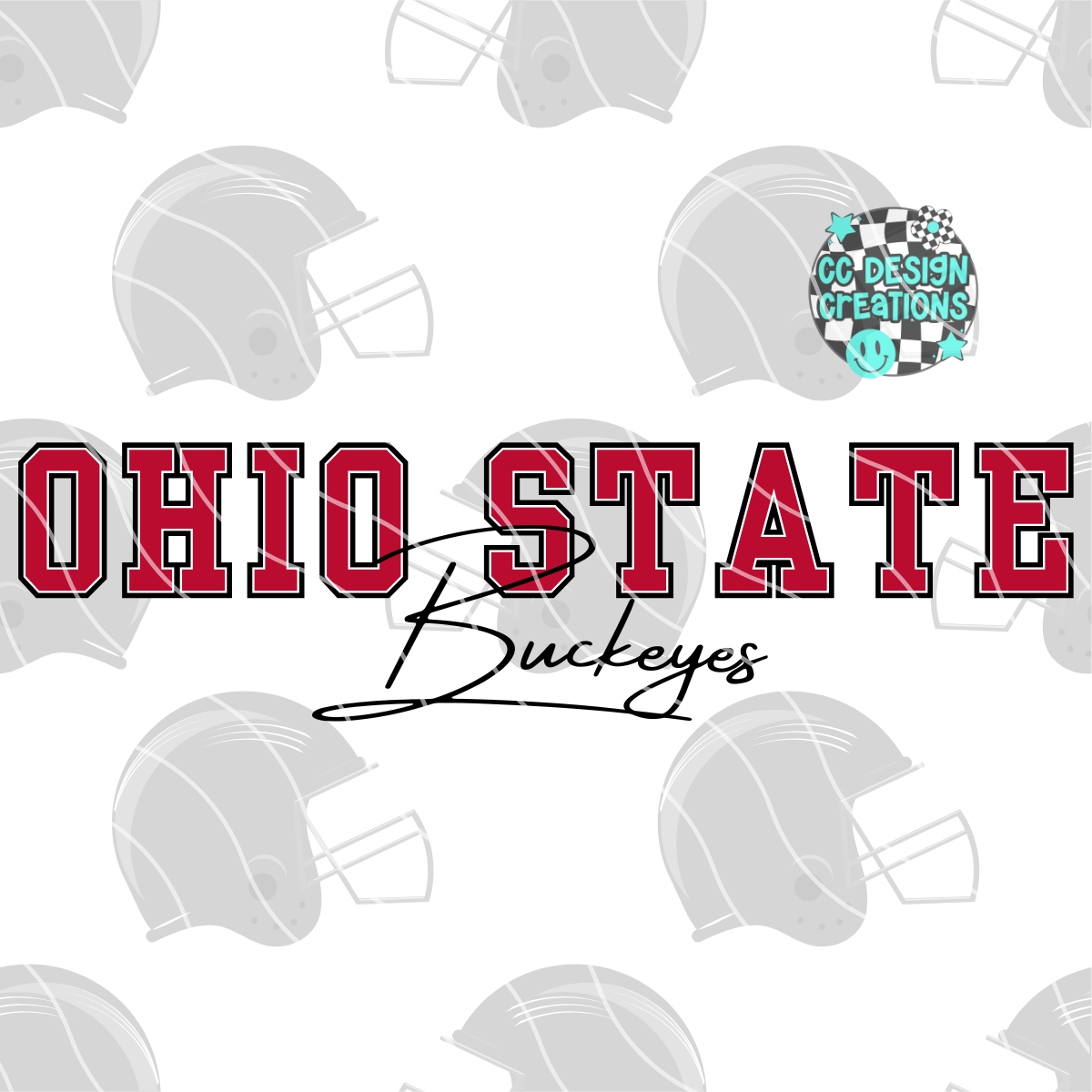 Ohio Jumbo Football PNG Digital Download