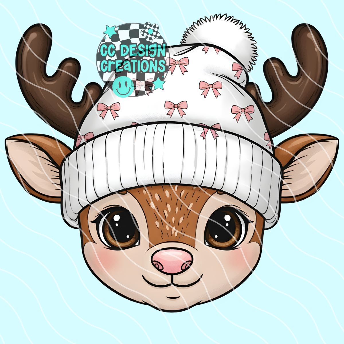Reindeer Girl PNG Digital Download