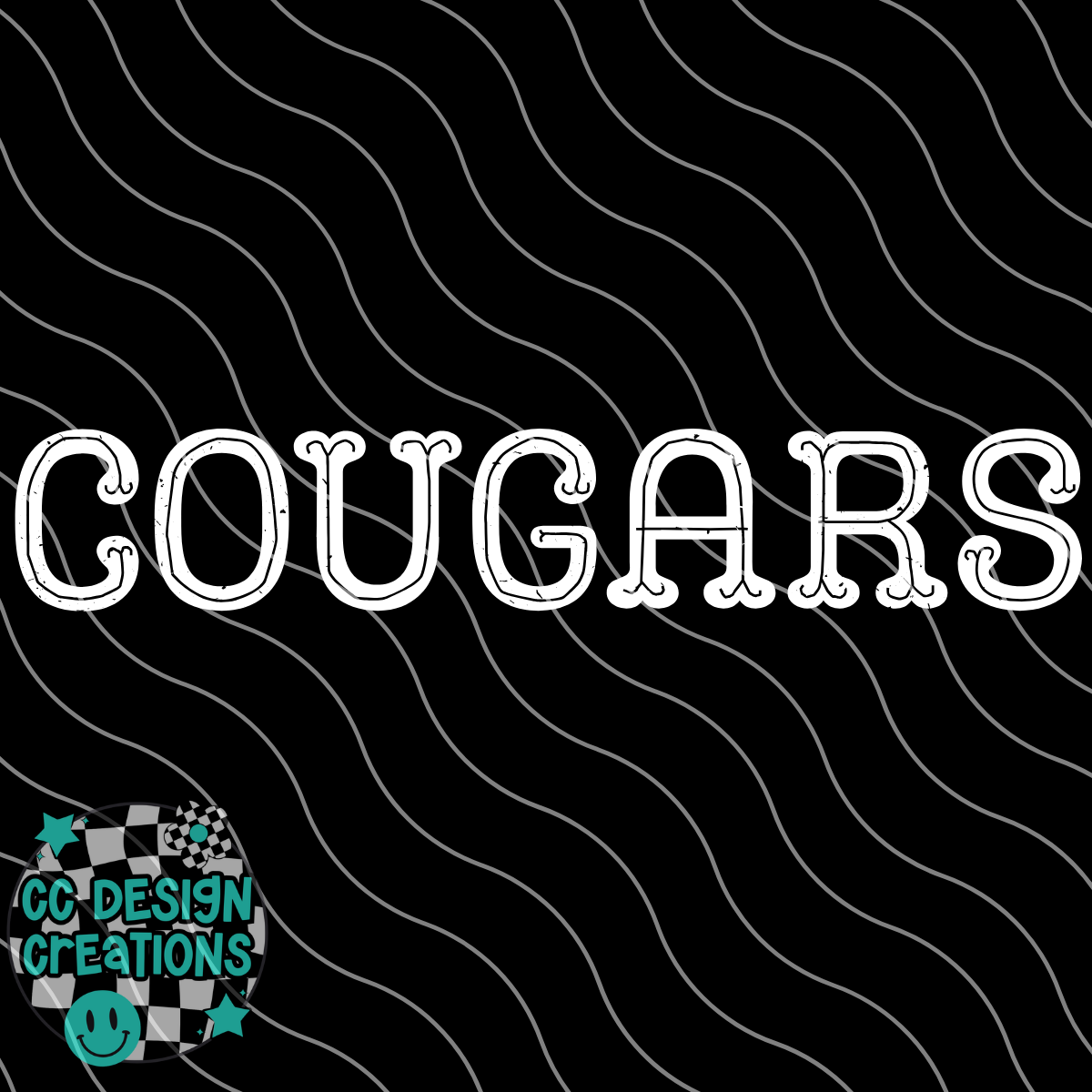 Cougars Western PNG Digital Download