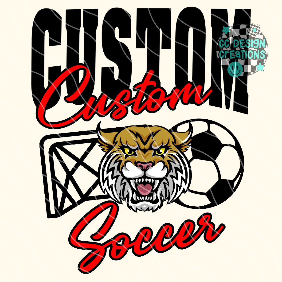 CUSTOM Soccer Mascot PNG Digital Download