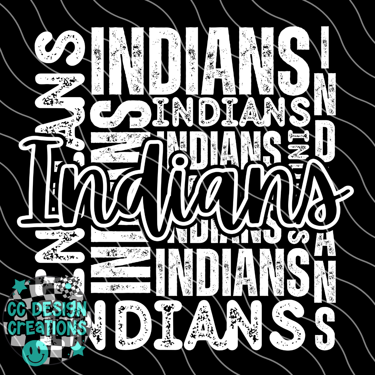 Indians Type Collage PNG Digital Download