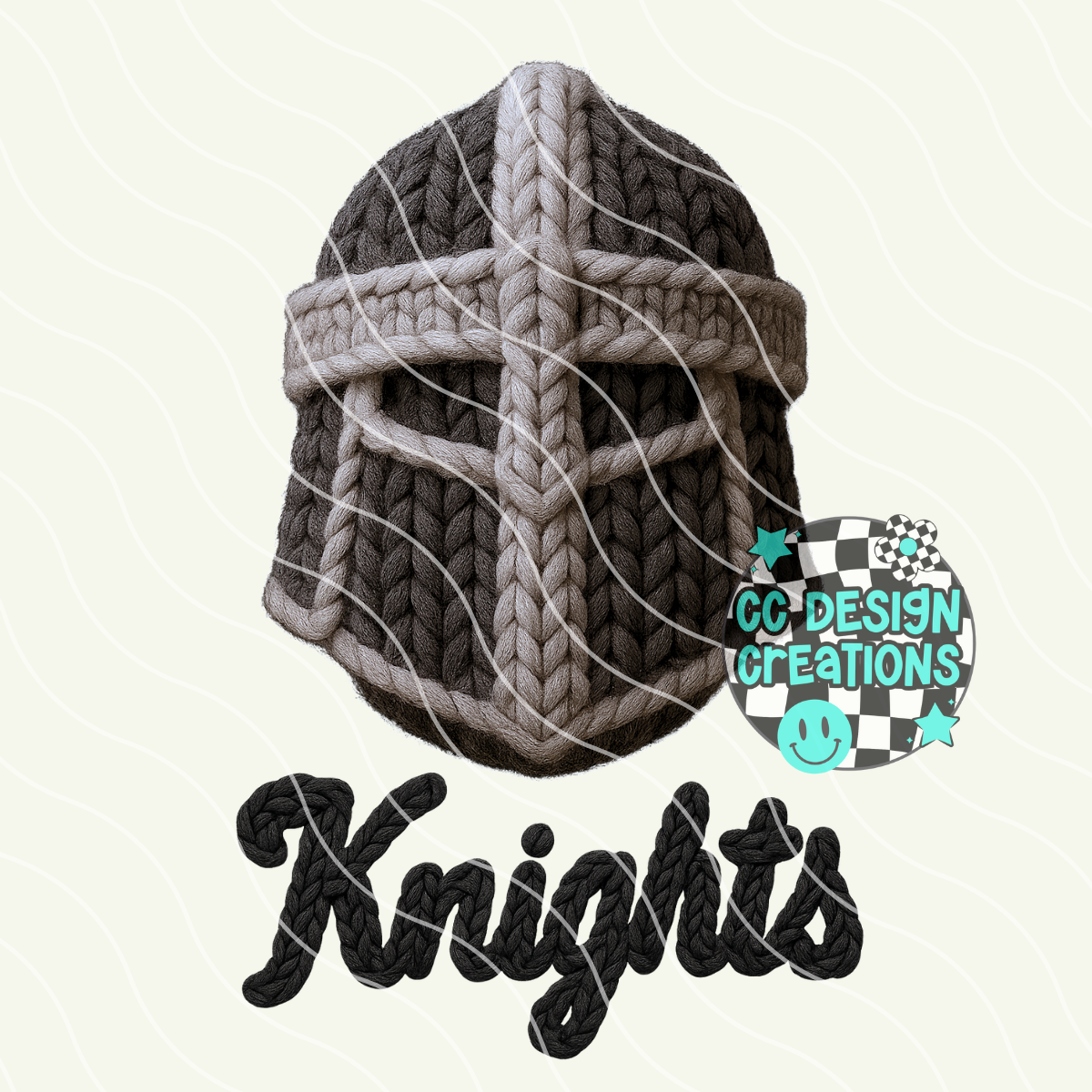 FAUX YARN Knights Mascot PNG Digital Download