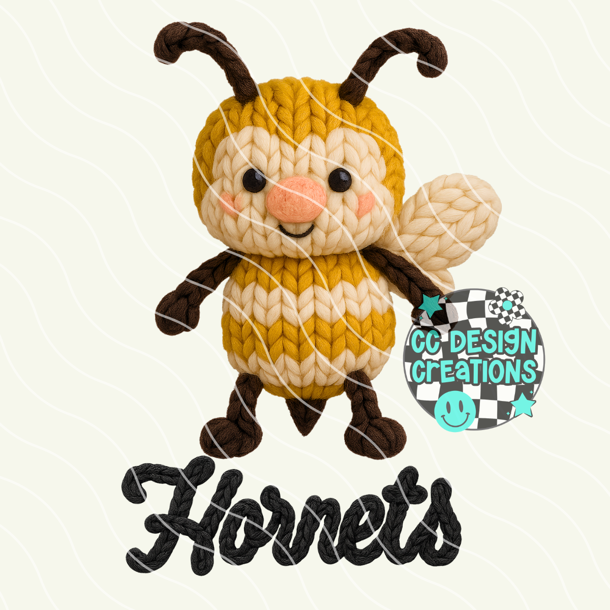 FAUX YARN Hornets Mascot PNG Digital Download