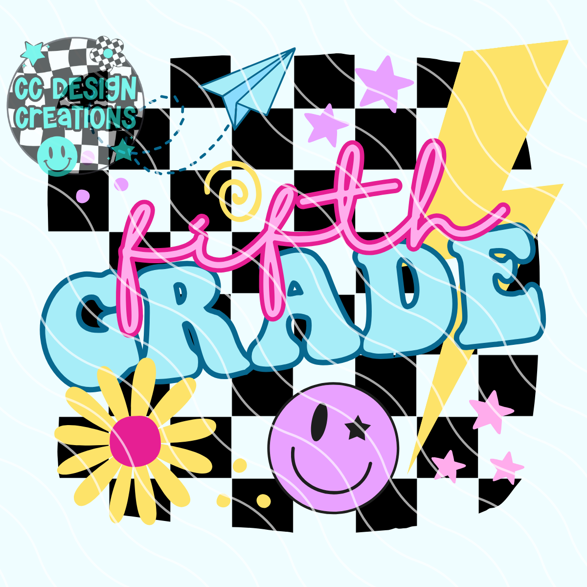 Retro BTS Fifth Grade PNG Digital Download
