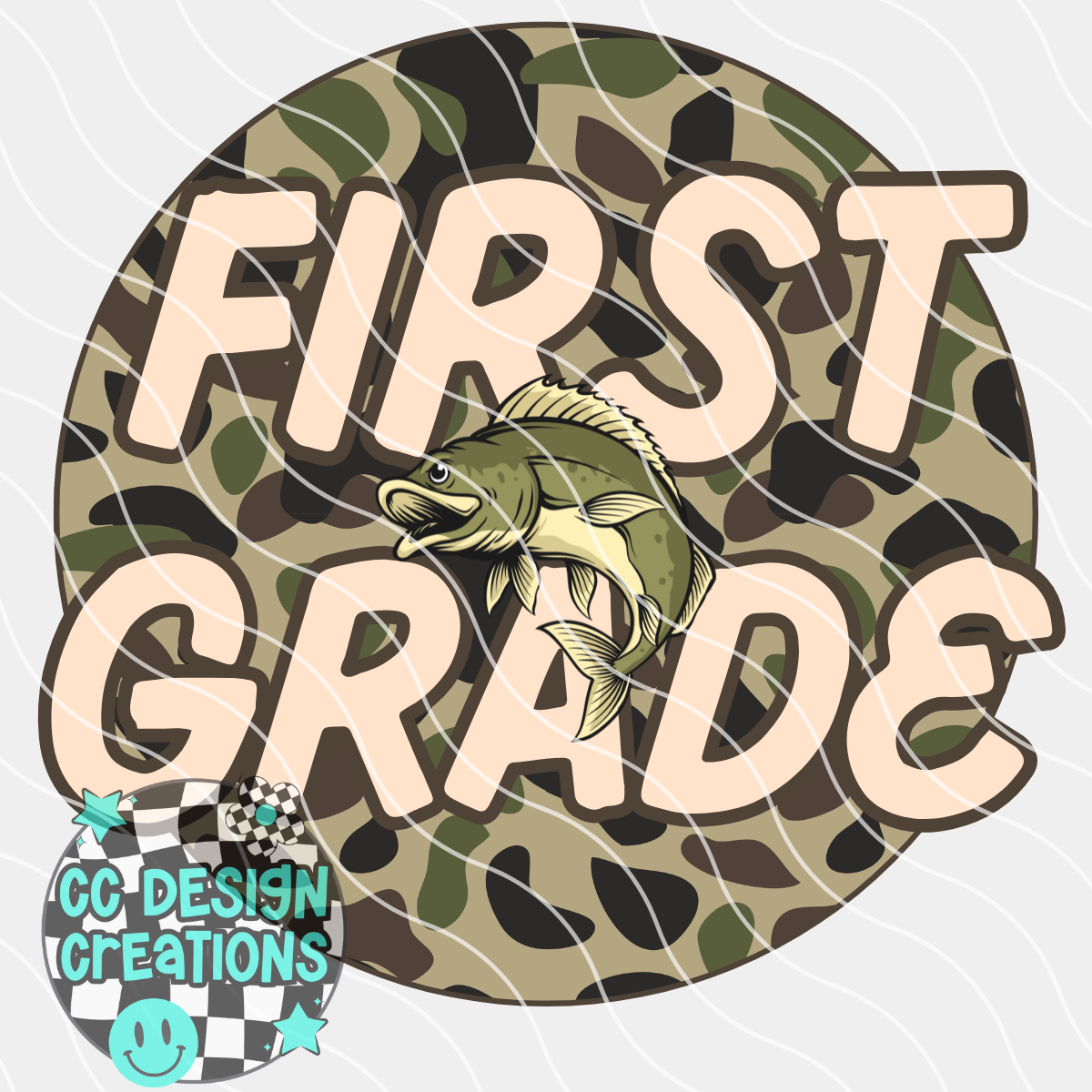 Camo BTS First Grade PNG Digital Download