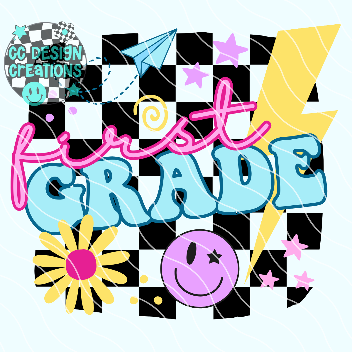 Retro BTS First Grade PNG Digital Download