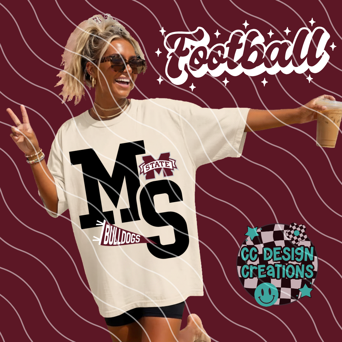 MS STATE FOOTBALL VARSITY PNG DIGITAL DOWNLOAD (WHITE + BLACK INCLUDED)