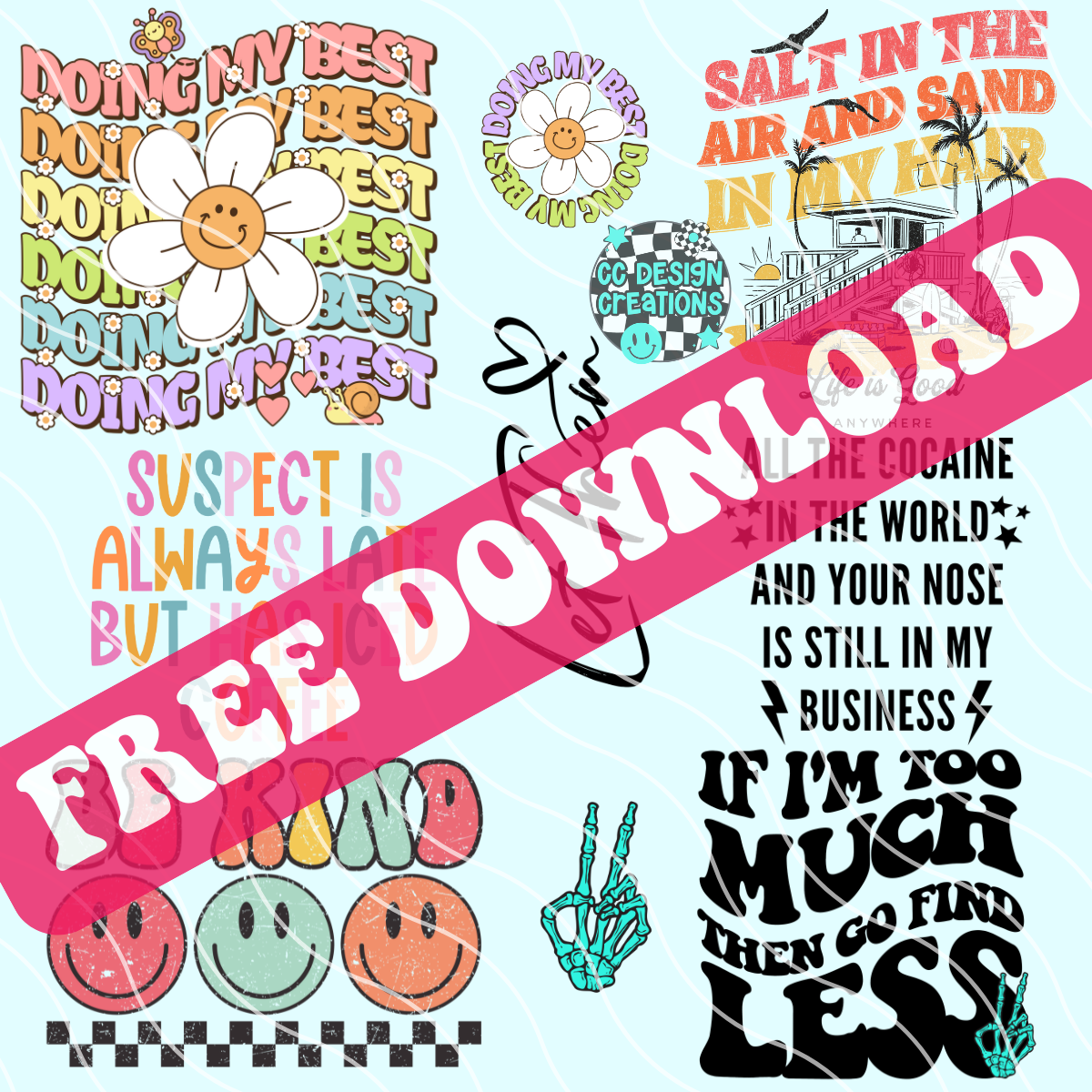 FREE DESIGN BUNDLE PNG Digital Download
