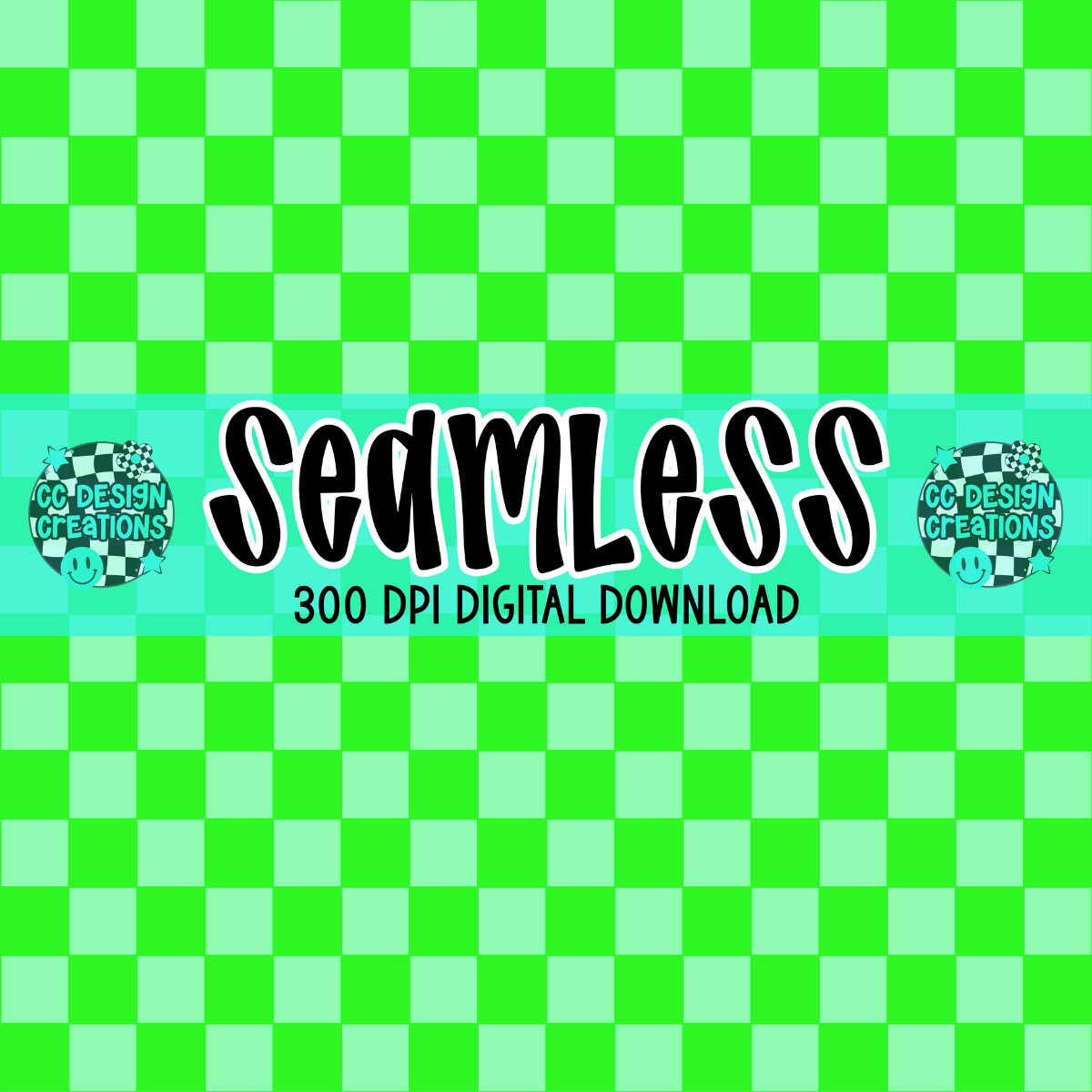 Green Checkered SEAMLESS