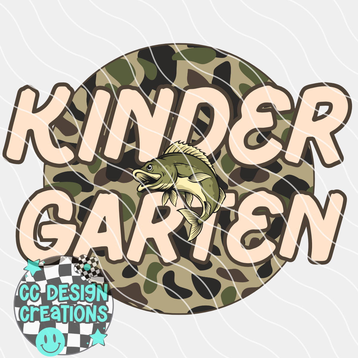 Camo BTS Kindergarten PNG Digital Download