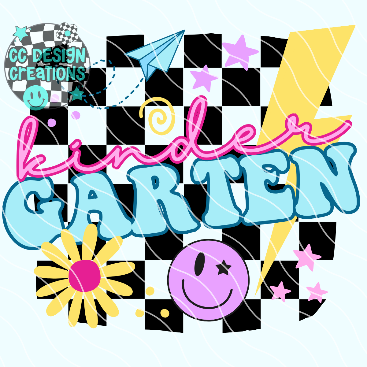 Retro BTS Kindergarten PNG Digital Download