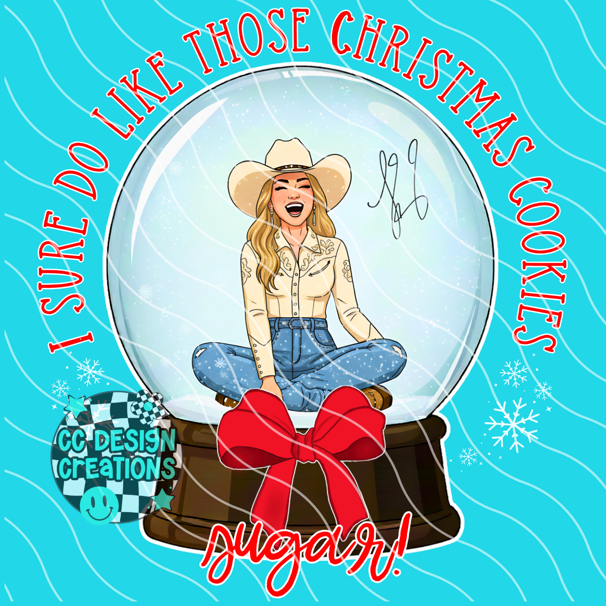 Lainey Snow Globe PNG Digital Download