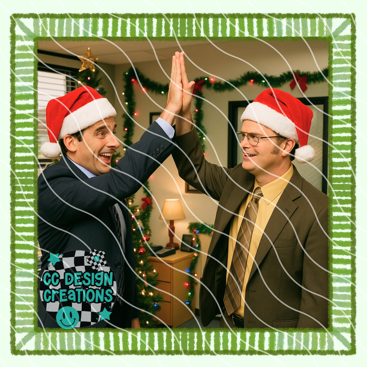 Office High Five PNG Digital Download