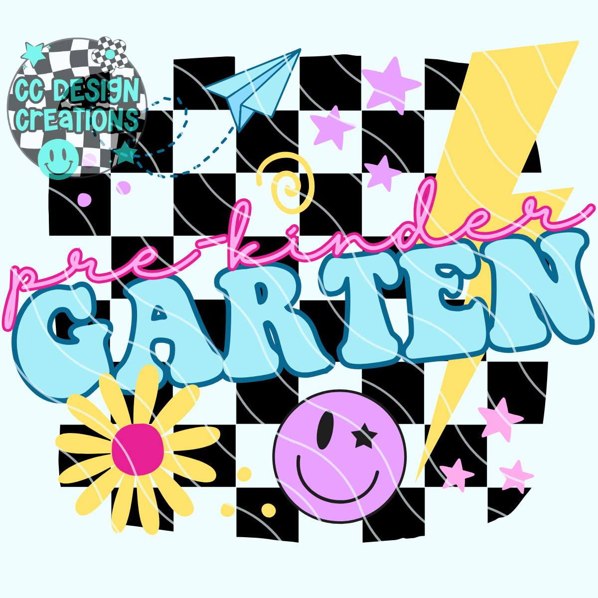 Retro BTS Pre Kindergarten PNG Digital Download