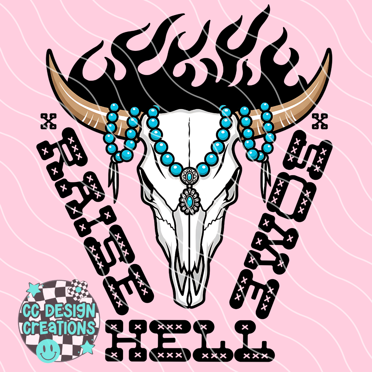 Raise Some Hell PNG Digital Download