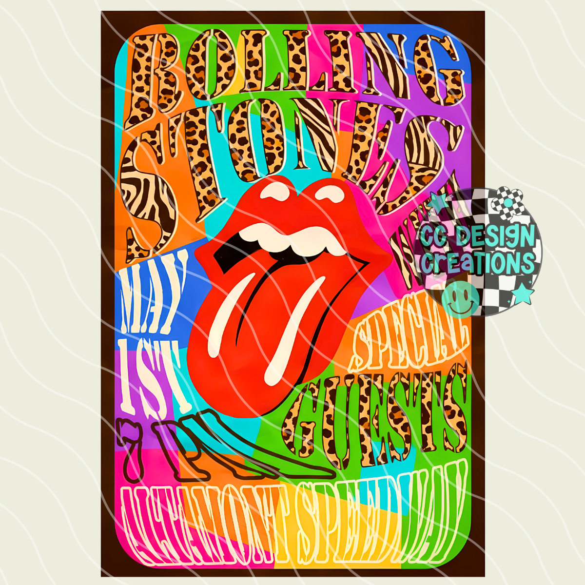 Rolling Stones Wild PNG Digital Download