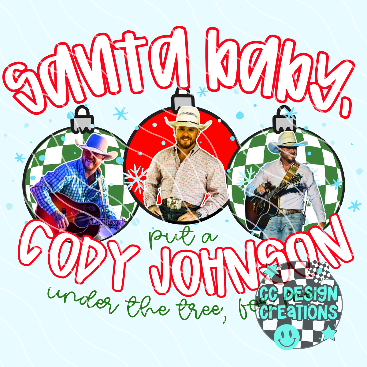 Santa Baby Cody PNG Digital Download