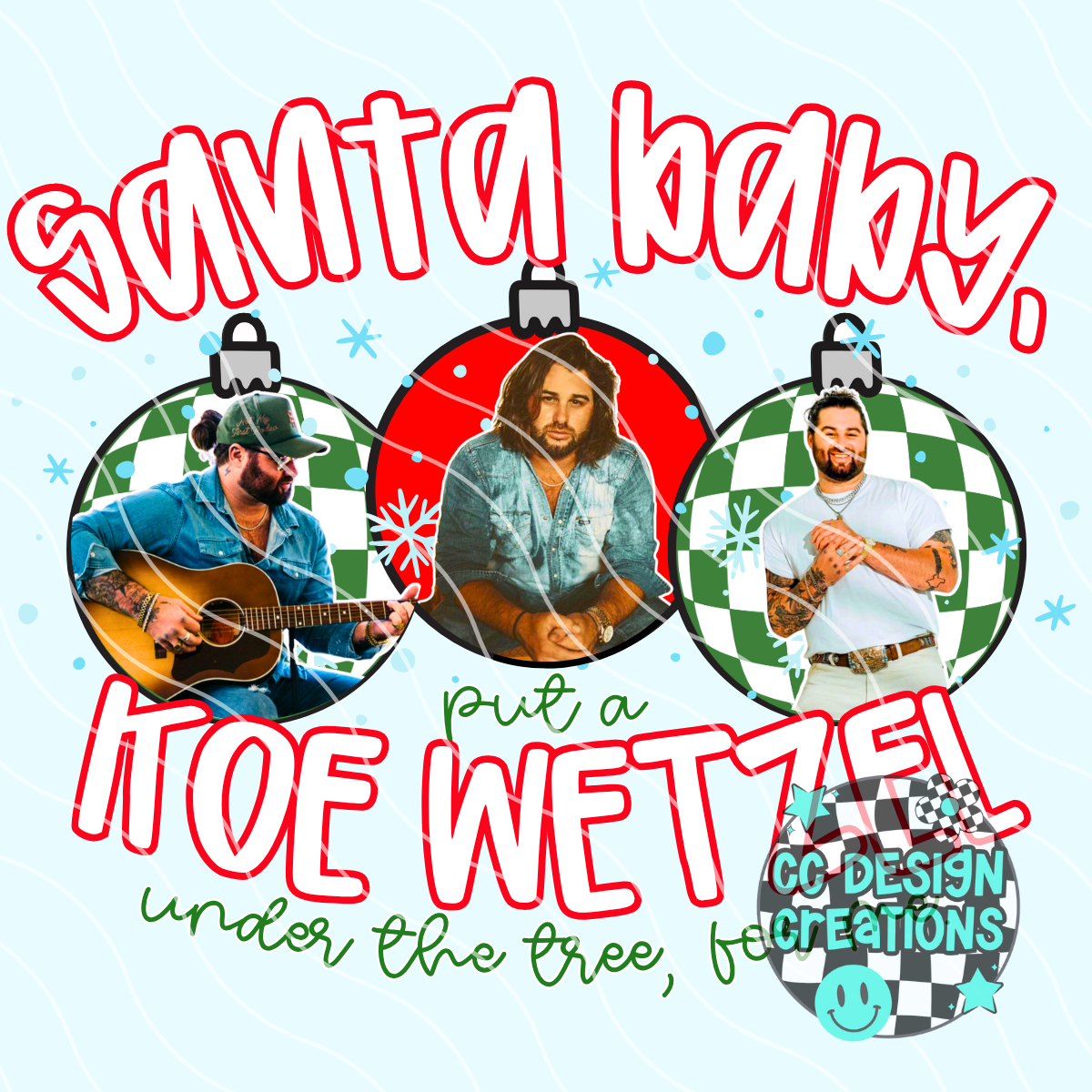 Santa Baby Koe PNG Digital Download