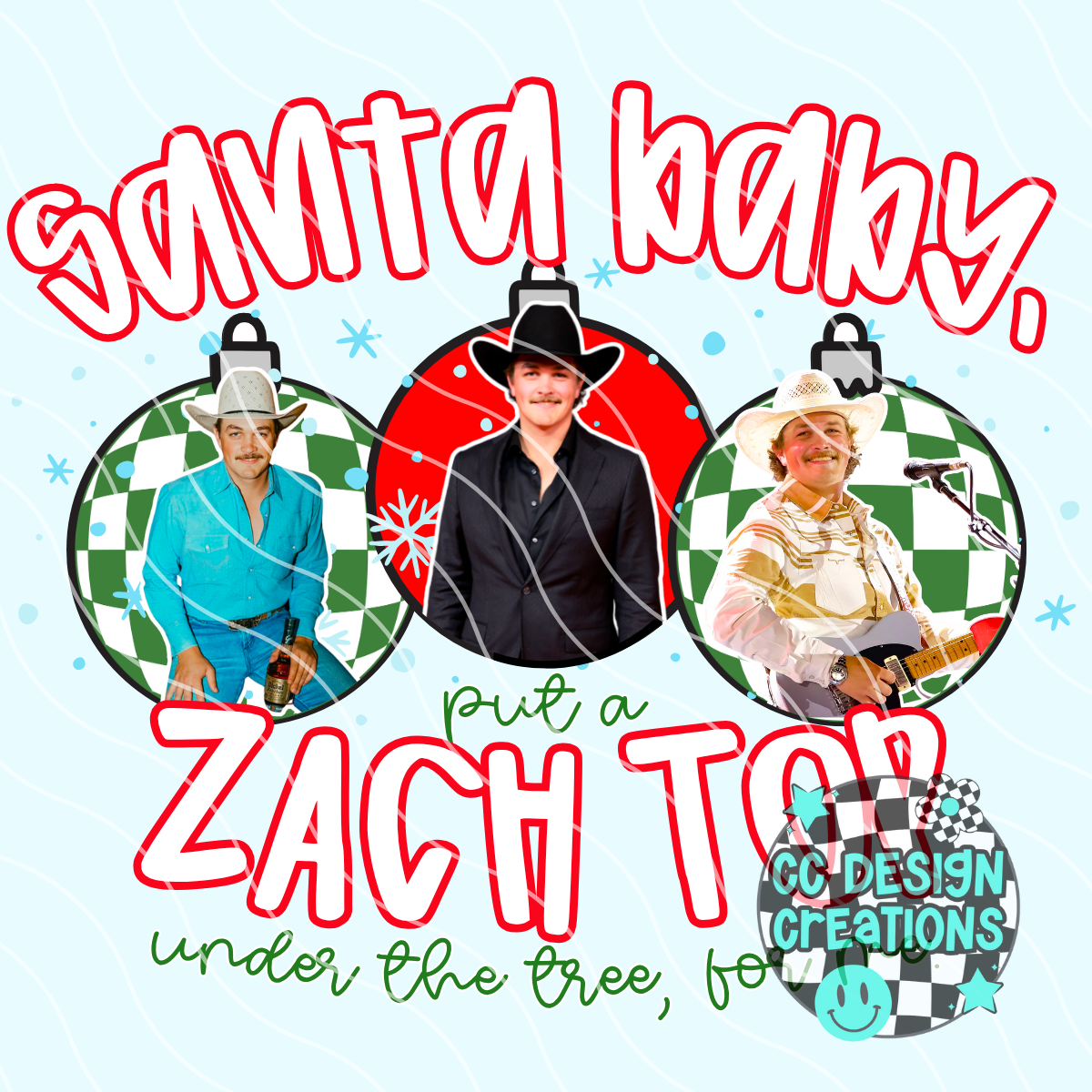Santa Baby Zach PNG Digital Download