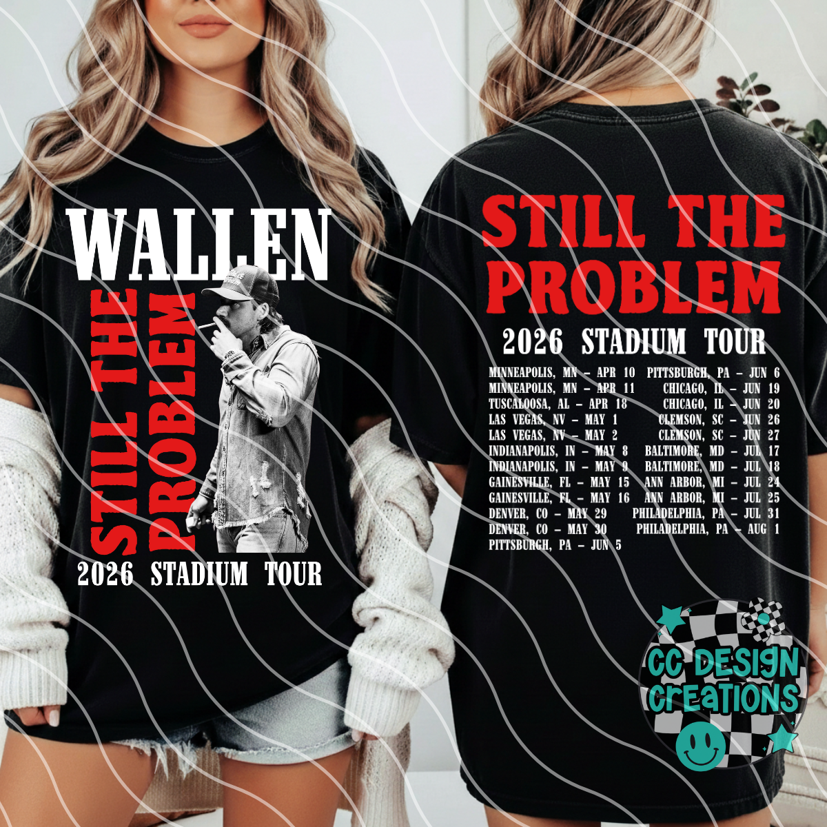 Wallen Tour 2026 PNG Digital Download