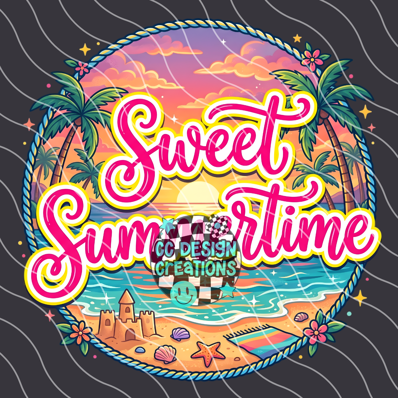 Sweet Summertime Summery PNG Digital Download