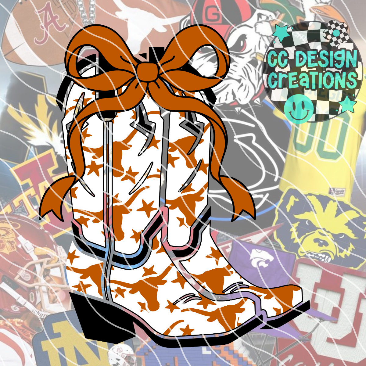 TX Horns Cowgirl PNG Digital Download