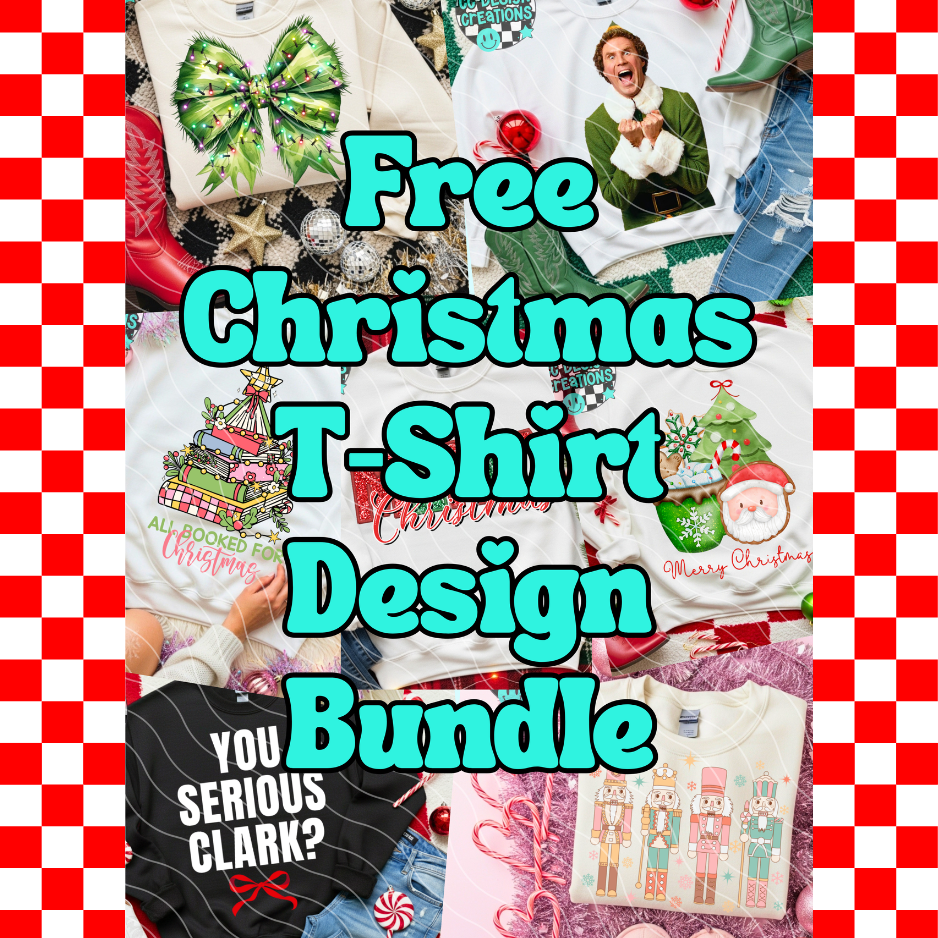FREE CHRISTMAS DESIGN BUNDLE PNG Digital Download