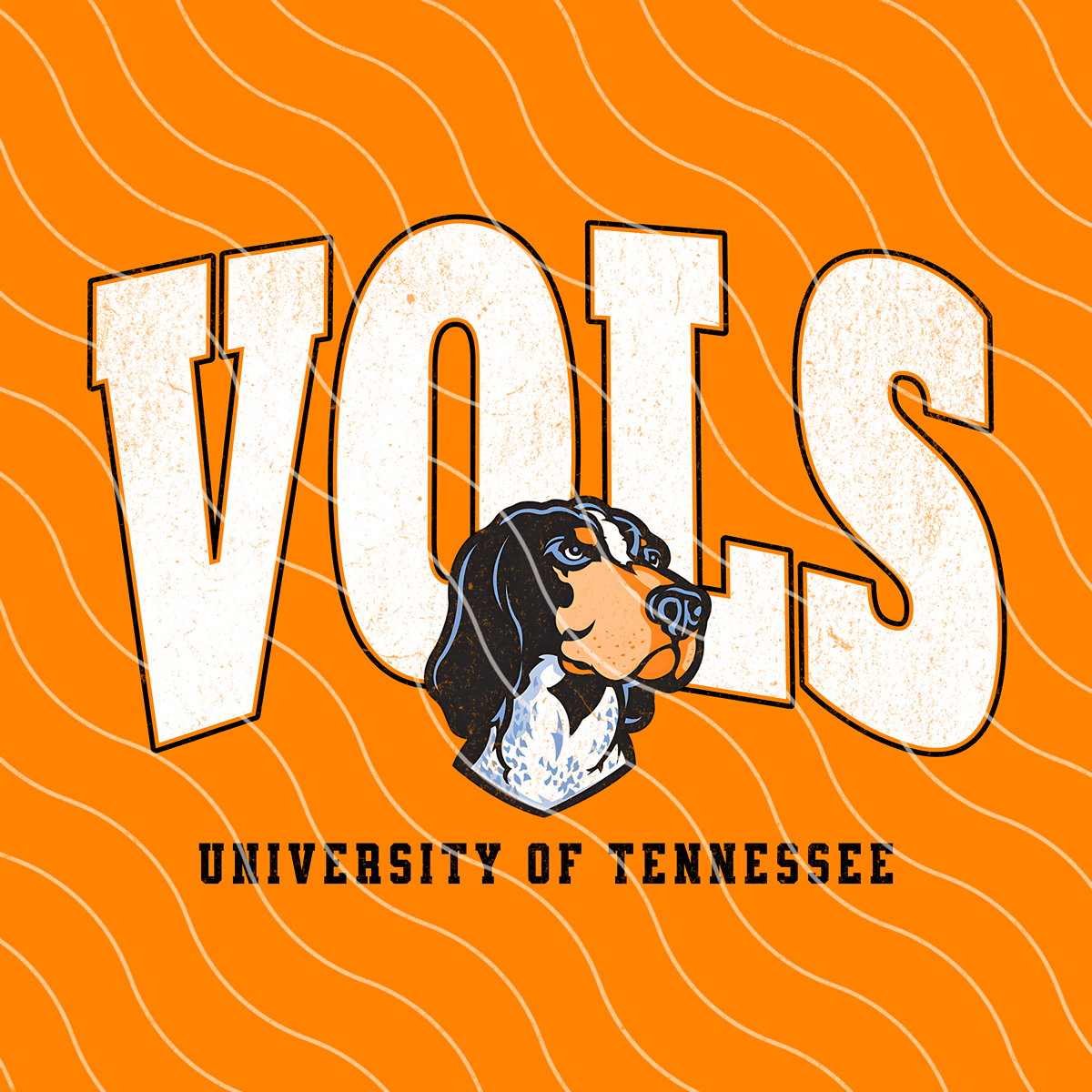 Vols Varsity Football PNG Digital Download (2 Files/Distressed Included)