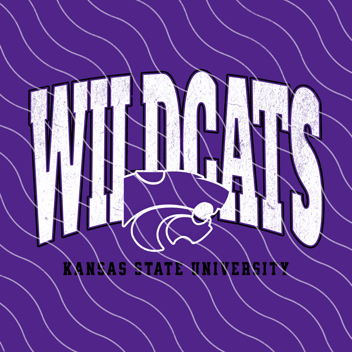 KS Wildcats Varsity Football PNG Digital Download (2 Files/Distressed Included)