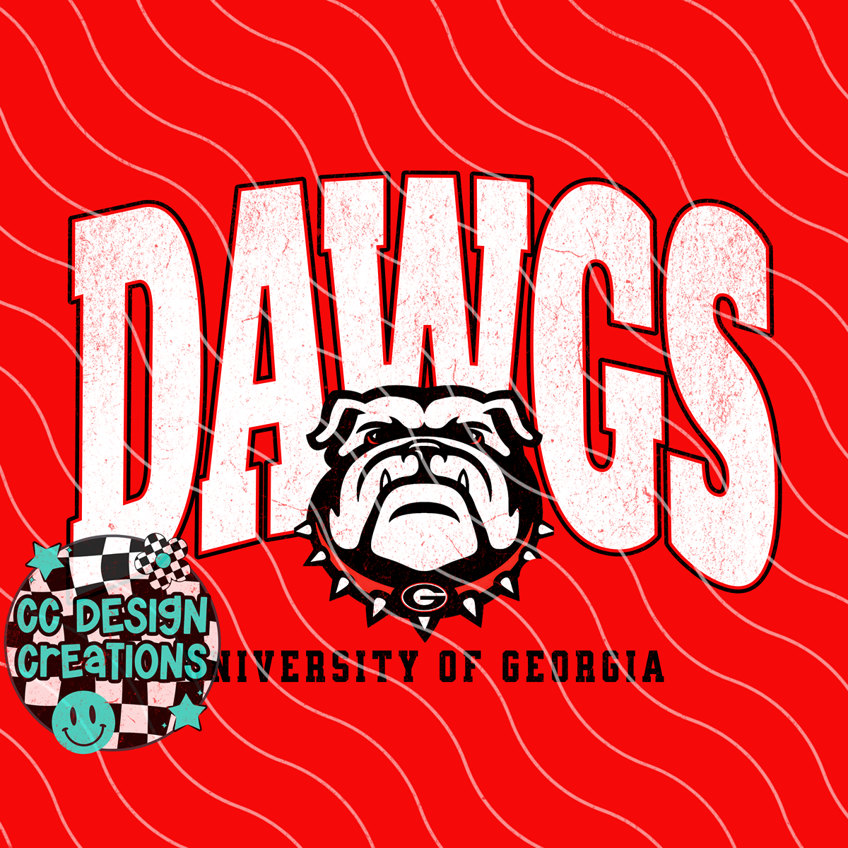 Dawgs Varsity Football PNG Digital Download (2 Files/Distressed Included)