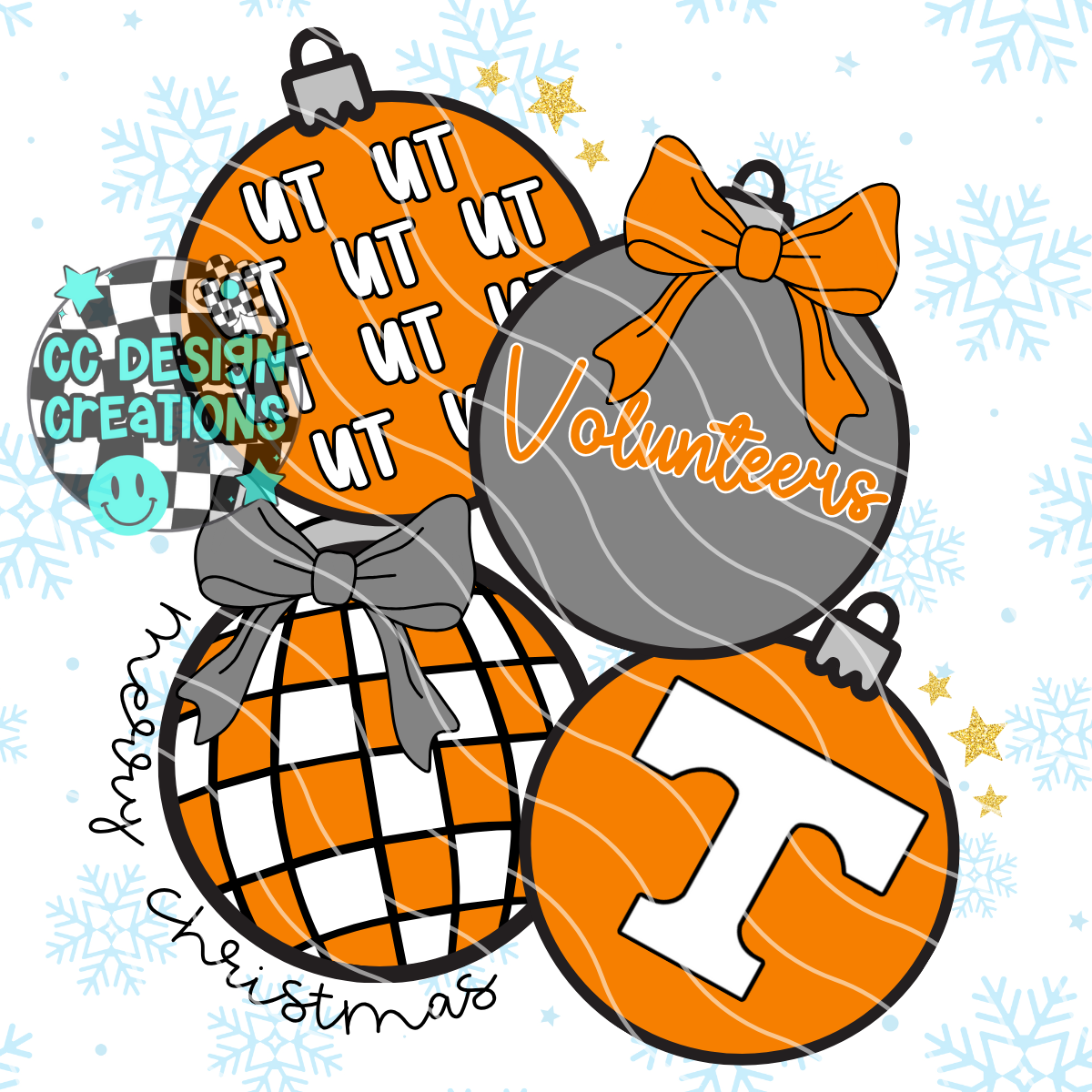 Volunteers Retro Football Christmas PNG Digital Download