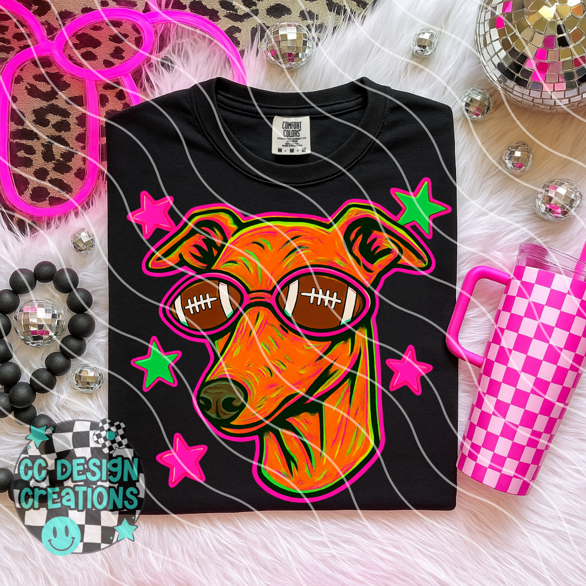 Whippit Neon Mascot PNG Digital Download