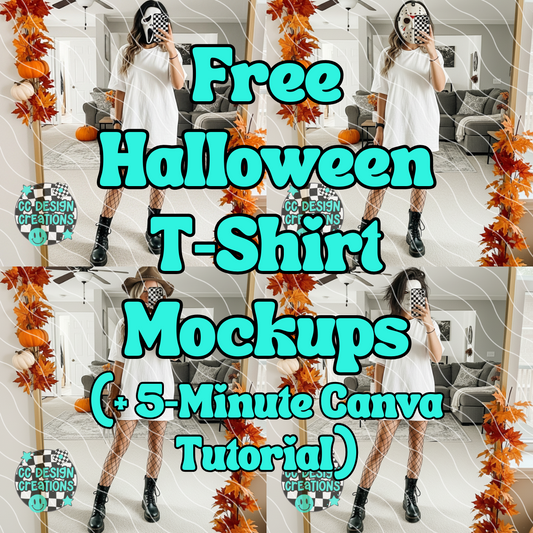 Free Halloween T-Shirt Mockups (+ 5-Minute Canva Tutorial)