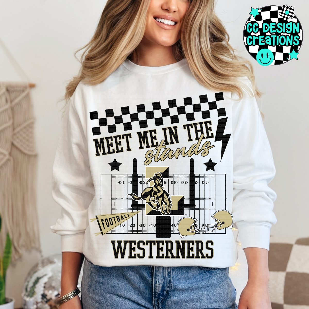 CUSTOM Meet Me In The Stands Football School Spirit PNG Digital Download