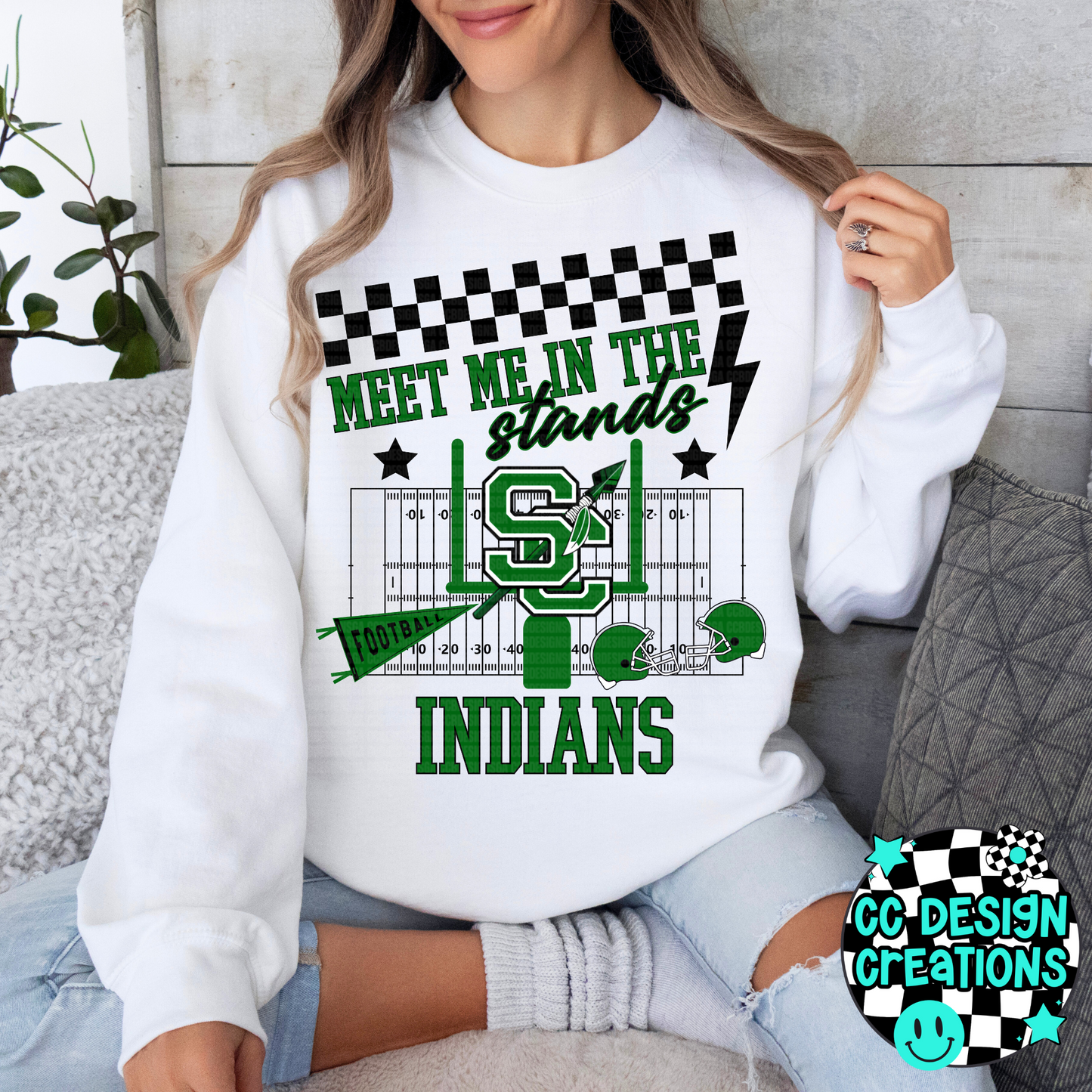 CUSTOM Meet Me In The Stands Football School Spirit PNG Digital Download