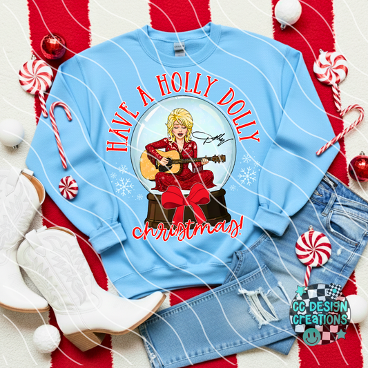 Dolly Snow Globe PNG Digital Download