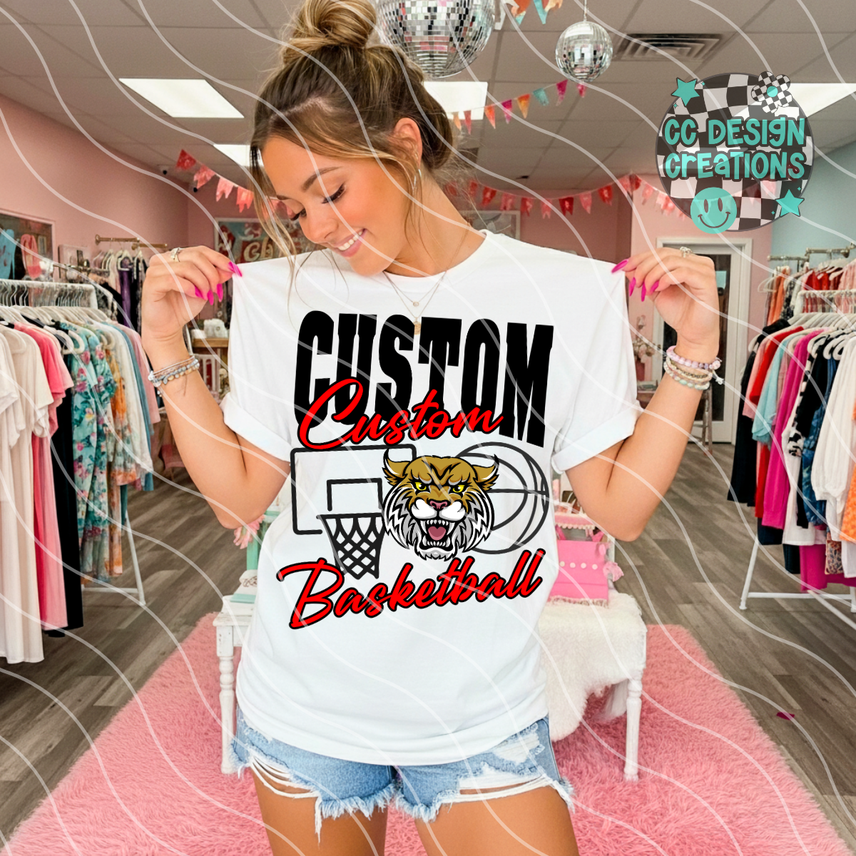 CUSTOM Basketball Mascot PNG Digital Download