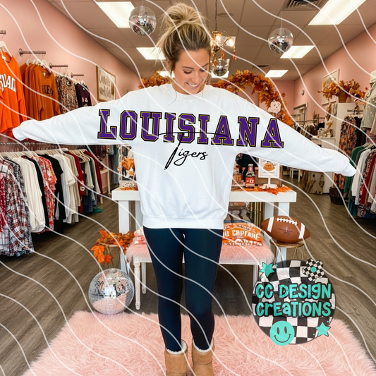 Louisiana Jumbo Football PNG Digital Download