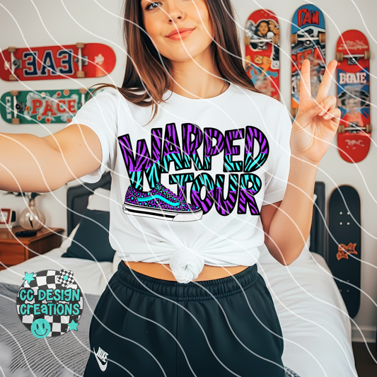Warped Tou r PNG Digital Download