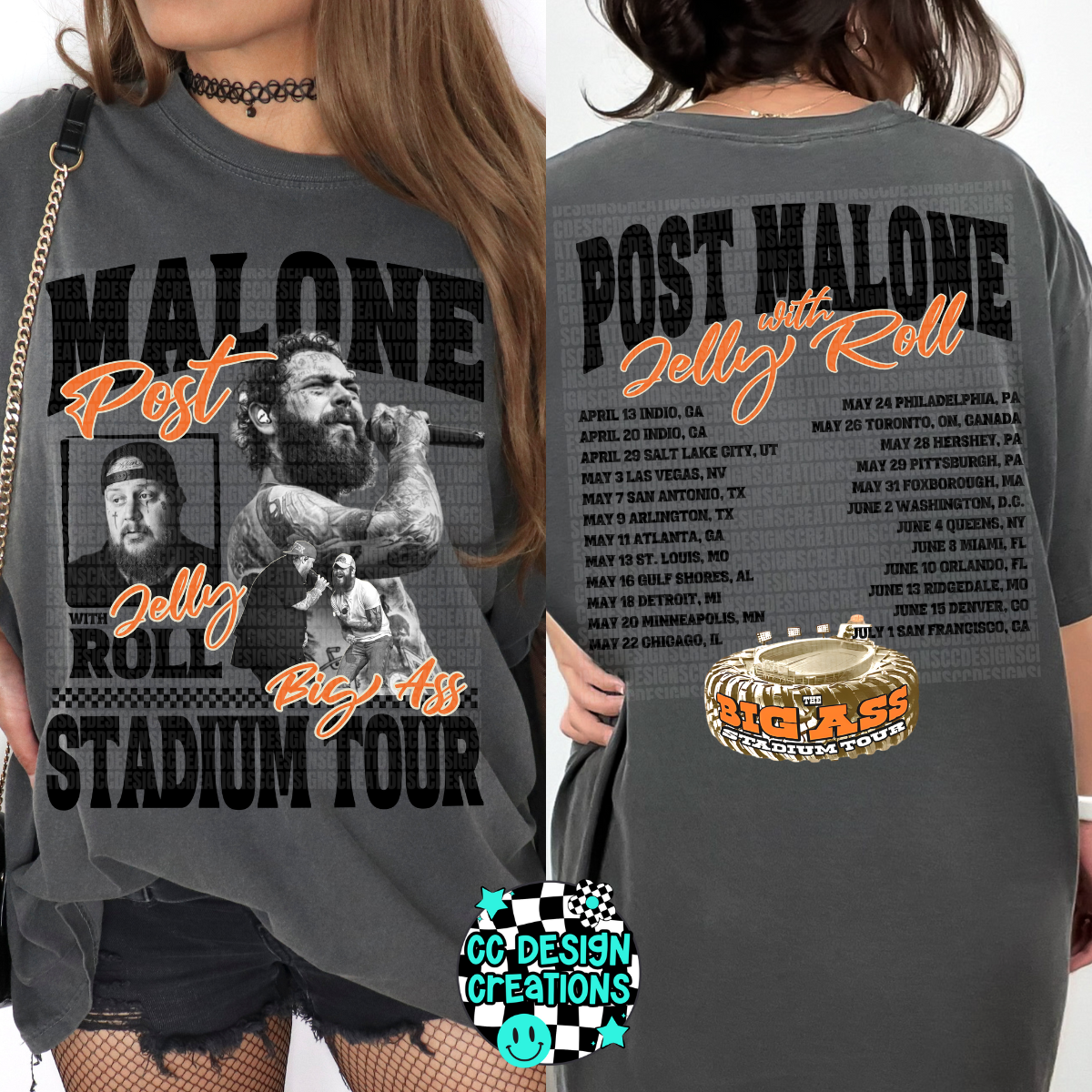 Big Ass Stadium Tour Posty Jelly PNG Digital Download