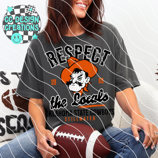 Respect The Locals Cowboys PNG Digital Download