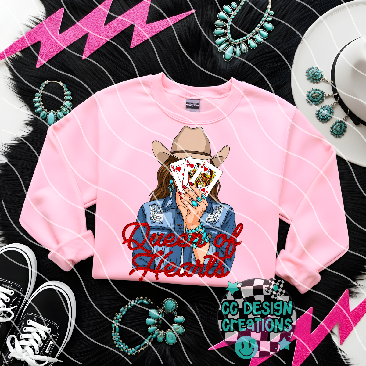 Queen of Hearts PNG Digital Download