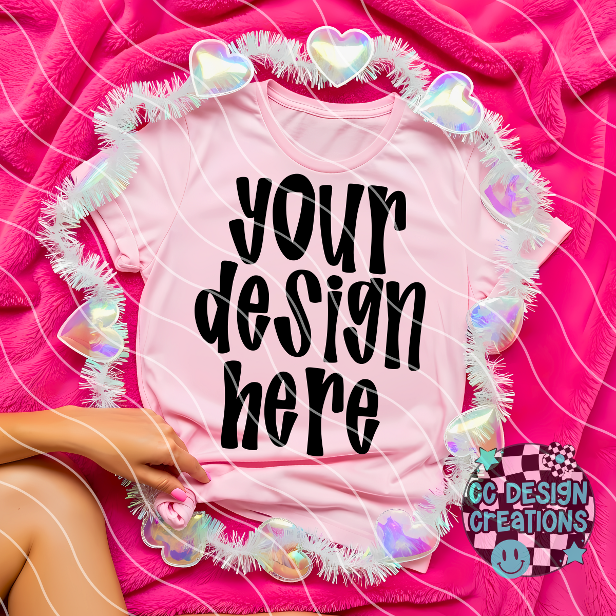 Pink Valentines Tee Mock