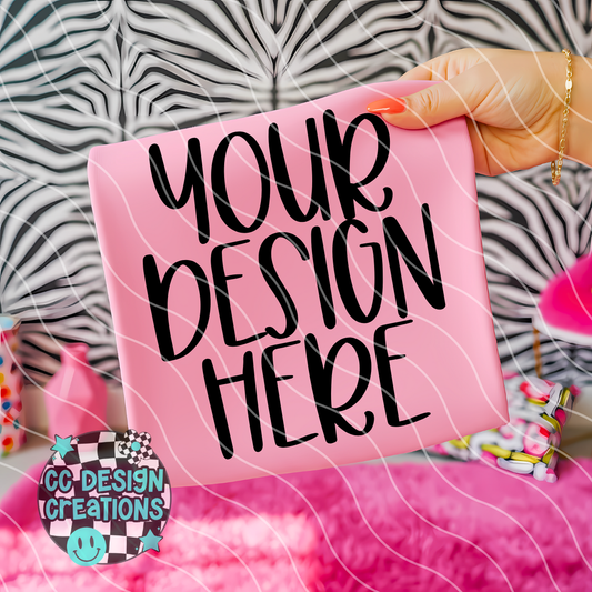 Light Pink Tee Zebra MOCK