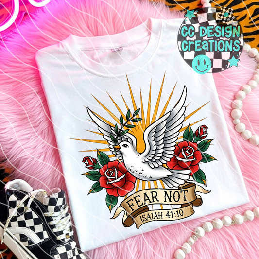 Fear Not Christian Tattoo PNG Digital Download