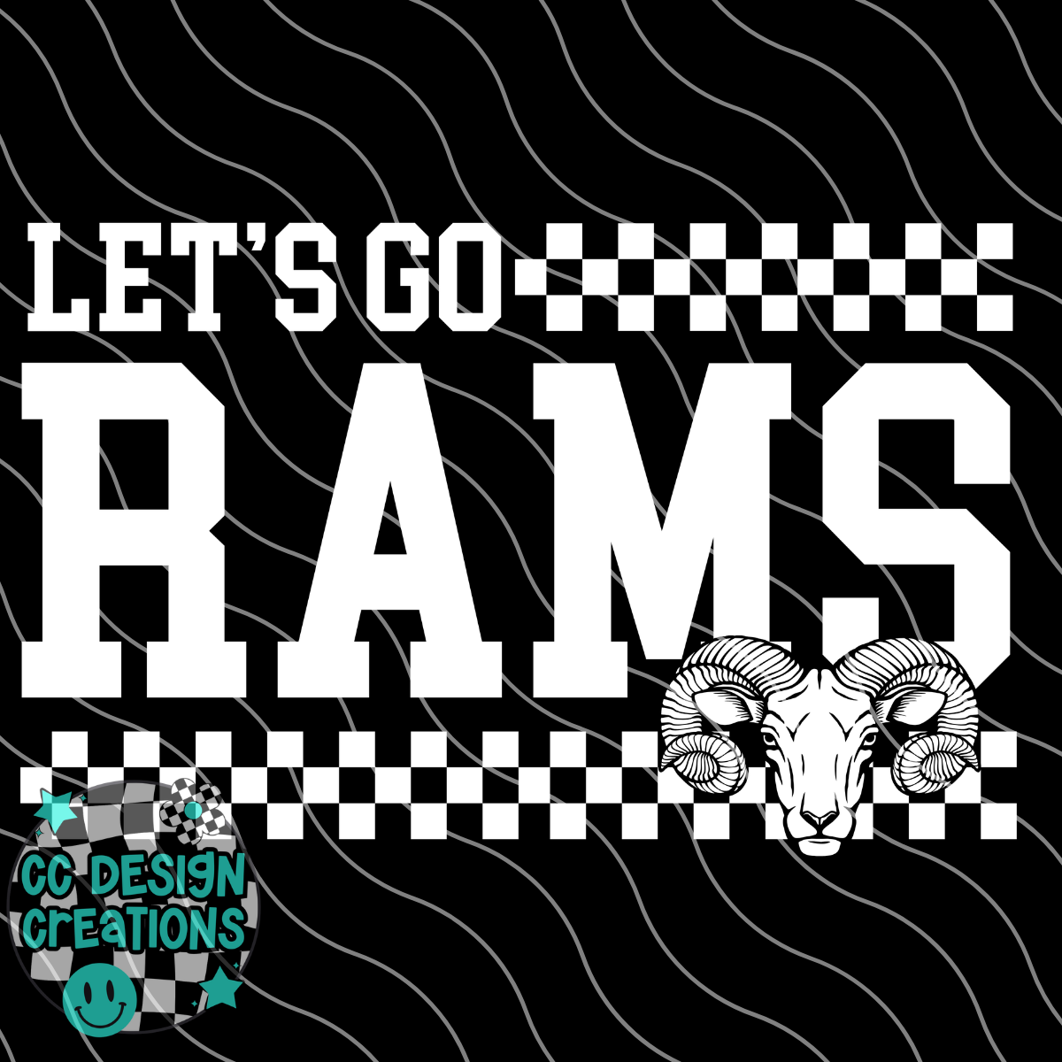 Lets Go Rams PNG Digital Download
