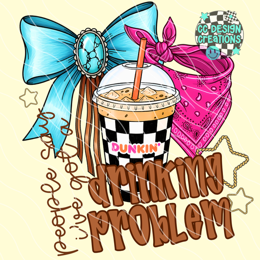 Dunki n Drinking Problem PNG Digital Download