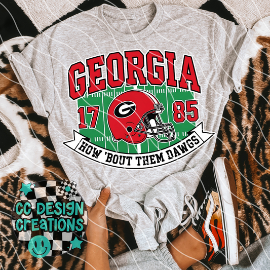 Georgia Retro Collegiate PNG Digital Download