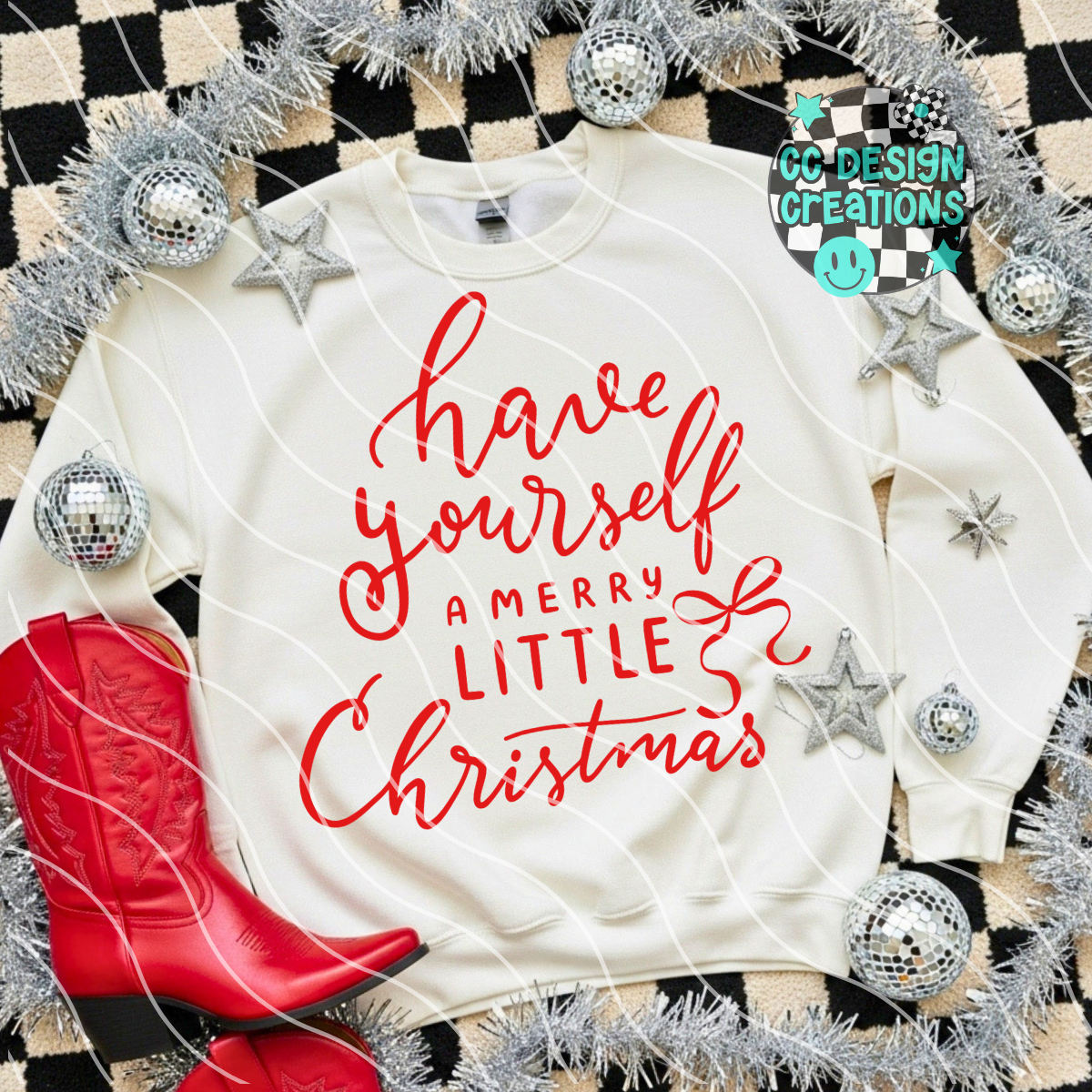 Have Yourself A Merry Little Christmas Coquette PNG Digital Download