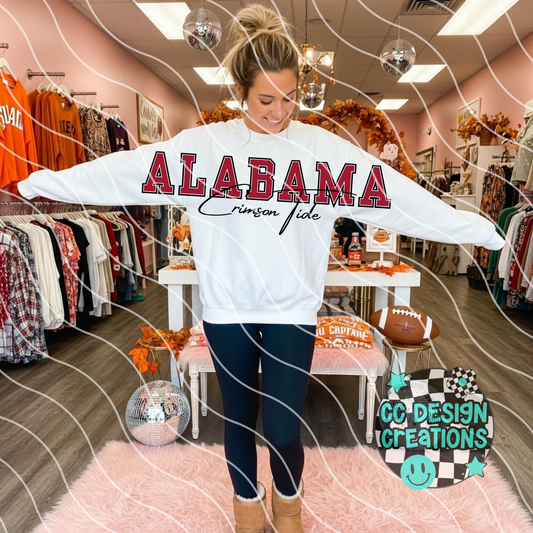 Alabama Jumbo Football PNG Digital Download